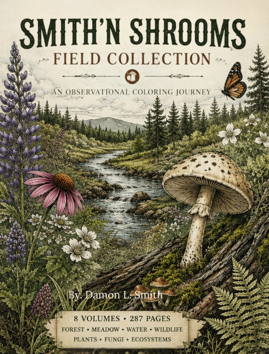 Smith'n Shrooms Field collection: An Observational Coloring Journey (Complete Edition)